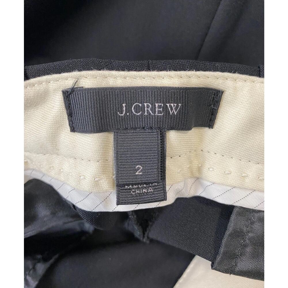 J.Crew Tollegno 1900 Fabric Pinch Front Crop Dress Pants Women's Size 2 - Picture 4 of 11